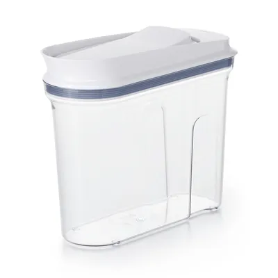 Produktbild von OXO 11113900, Universalbehälter, 2,3 l, Kunststoff, Silikon, Transparent, Weiß, Abziehbarer Deckel, Rechteckig