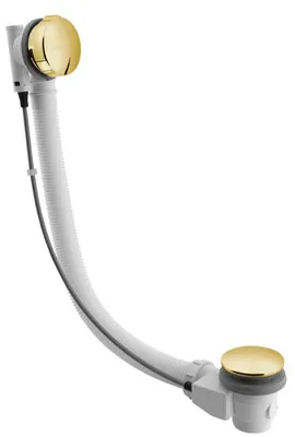Image de Garniture d'écoulement Polysan avec câble Bowden, longueur 575 mm, bouchon 72 mm, doré