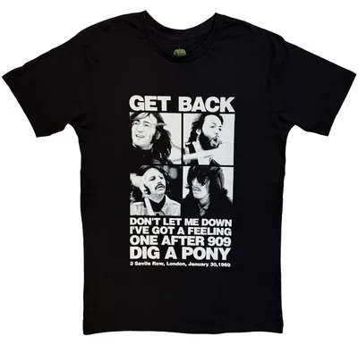 Produktbild von The Beatles 3 Savile Row Black M T-Shirt