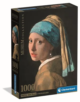 Immagine prodotto di Puzzle CLE 1000 CompactMus.RagazzaConOrecchioPerla.39967