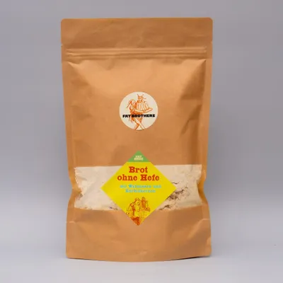 Produktbild von Brot ohne Hefe mit Haferflocken und Nüßen Backmischung