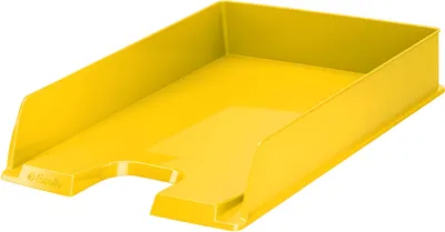 Produktbild von Briefkorb A4 Europost gelb Mehrfach übereinander stapelbar. Mit gro