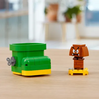 Produktbild von LEGO 71404 Super Mario Gumbas Schuh – Erweiterungsset, Spielzeug zum kombinieren mit Mario, Luigi oder Peach Starterset, mit Gumba Figur