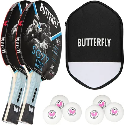 Produktbild von Tischtennisschläger Tischtennis Set Timo Boll Butterfly SG77 ITTF zugelassen