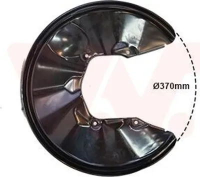 Produktbild von VAN WEZEL Spritzblech Bremsscheibe für AUDI A4 Avant (8E5, B6) Hinten Links 0325377 Ankerblech