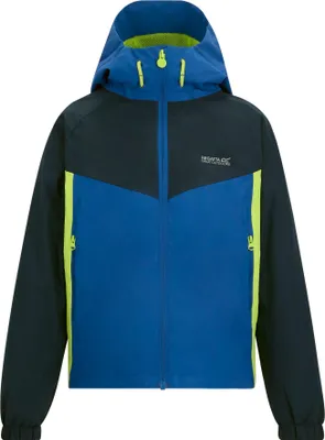 Image de Veste Regatta « Hanleigh » imperméable pour enfants RG12721 (116) (bleu roi/vert vif)