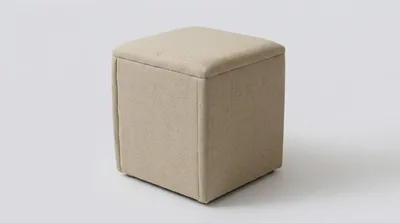 Productafbeelding van Pouf, comfortabel, stijlvol, beige, minimalistisch, zacht, modern, praktisch