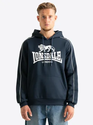 Produktbild von Herren Kapuzensweatshirt normale Passform PURFLEET Dark Navy/White S Lonsdale