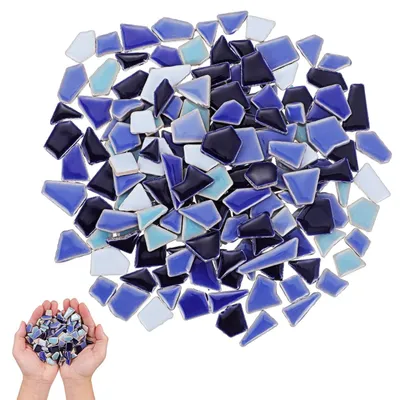 Imagen del producto de Solidchoice: Mosaico cerámico azul para proyectos creativos