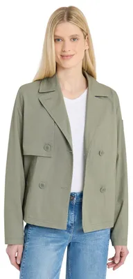 Productafbeelding van Cecil trenchcoat, verkorte pasvorm, kleur: chlorella groen, maat: S