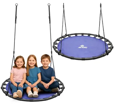 Obrázok produktu pre Záhradná hojdacia sieť "Bocianie hniezdo", 120 cm, modrá