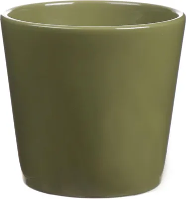 Produktbild von INNA-Glas Pflanztopf GIENAH, Keramik, grün, 12,5 cm, Ø 13,5 cm - Kleiner Keramiktopf