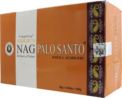 Produktbild von 12x 15g Räucherstäbchen - Golden Nag Palo Santo - Duftmischung
