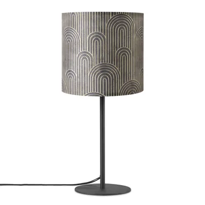 Produktbild von Tischlampe Nachttisch Stoffschirm Wandleuchte Wohnzimmer Tischleuchte Vintage
