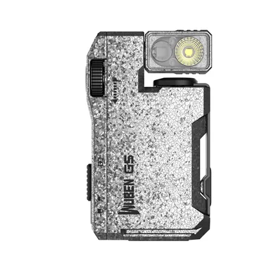 Produktbild von WUBEN G5 Mini LED Taschenlampe 400 Lumen, Eisriss-Design RGB Licht, USB-C aufladbar, Magnet, drehbarer Kopf, EDC Schlüsselanhänger für Outdoor