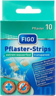 Produktbild von FIGO Wundpflaster extrem wasserfest 10 Stück 1 Pack