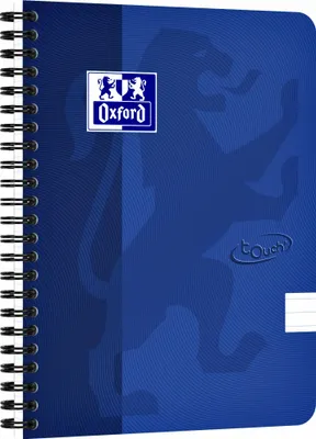 Produktbild von Oxford - Spiralblock Touch A5-Linie 140 Seiten 80gr blau