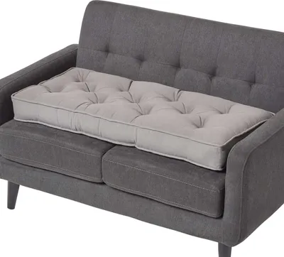 Obrázek produktu pro HOMESCAPES sedák pro dvoumístnou pohovku 100 x 48 cm - silný sedák šedý