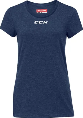 Produktbild von CCM Kurzarm-T-Shirt für Damen, Farbe: Navy, Größe: S