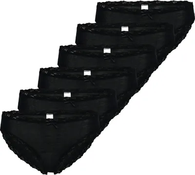 Produktbild von Nina von C. 6er Pack Cosy Jazz Pants Weicher Modal-Mix, Dekorative Spitze an Bund und Bein, Perfekter Sitz