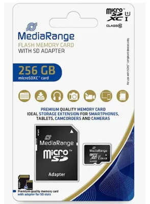Obrázok produktu pre MediaRange microSDHC karta 256 GB