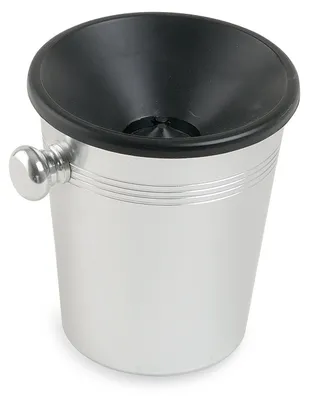Mini Alu-Weinspuckbecher mit Trichter, 0,9 l, schwarz