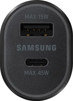 Produktbild von Samsung Dual Kfz-Schnellladegerät 60W (ohne Kabel) schwarz (GP-PLU021HEABW)