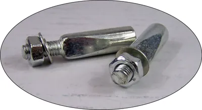 Produktbild von Kurbelkeile 9,5 mm 2 Stück inkl. Muttern und Scheiben Kurze Fläche