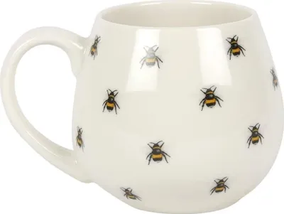 Image de Something Different - Tasse à café, abeille SD3429 (Taille unique) (Blanc/Jaune)