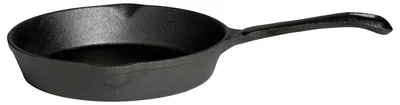 Produktbild von Gusspfanne mit Stiel - Grillpfanne aus Gusseisen - D: 25cm - Feuerpfanne - 2l - rund