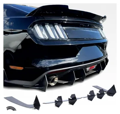 Produktbild von Heckdiffusor Sport Ansatz Schwarz Glanz für Ford Mustang GT MK6 ab 2014