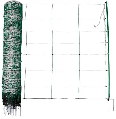 Produktbild von AKO TitanNet 50?m x 90?cm, Doppelspitze, 14 Pfähle, Weidezubehör