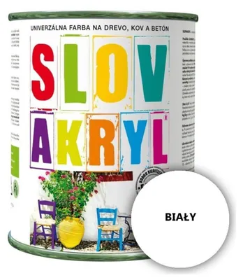 Zdjęcie produktu dla Biała farba kryjąca do zabawek bezpieczna dla dzieci z atestem BIAŁY 0,75 L