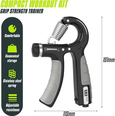 Produktbild von Famanu Handtrainingsgerät mit verstellbarem Widerstand - Set aus 2