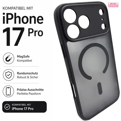 Produktbild von Case kompatibel mit iPhone 17 Pro MagSafe Transparent TPU Kamera Schutz Klar