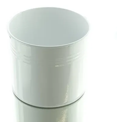 Produktbild von nature trends Dose Weiß rund Ø 15 cm - Metall