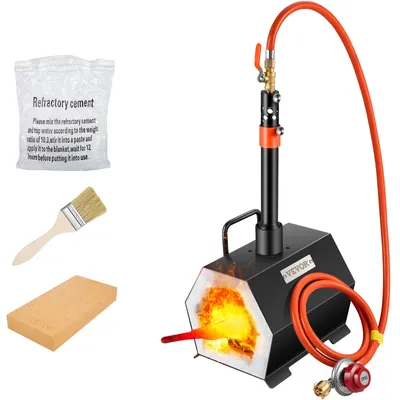 Produktbild von VEVOR Gas Schmiedeofen Schmelzofen 1450°C Propangasofen Einzelbrenner