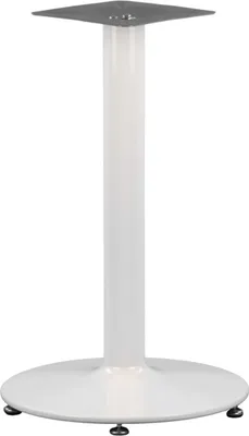 Image de Pied de table en métal NY-B006, pour bureau, hôtel, restaurant, diamètre 46 cm, hauteur 72 cm, blanc