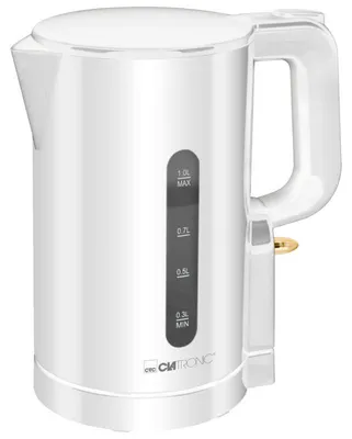 Image de Bouilloire 1L 900W Blanc Clatronic WK3834-Blanc