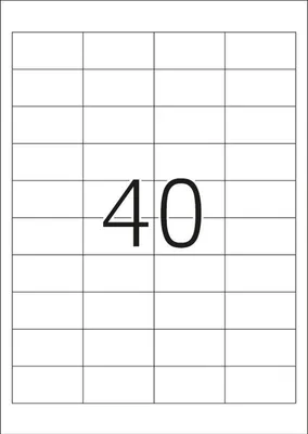 Immagine prodotto di TOP STICK 8658 Etichette universali TOP STICK, 48,5 x 25,4 mm, bianco