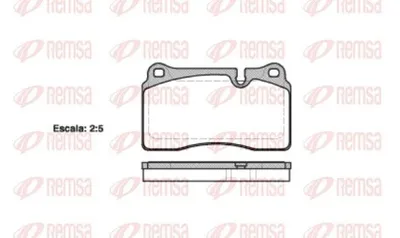 Produktbild von REMSA Bremsbeläge Satz Vorne Bremsklötze für LAND ROVER Range Rover Sport (L320) 1200.10