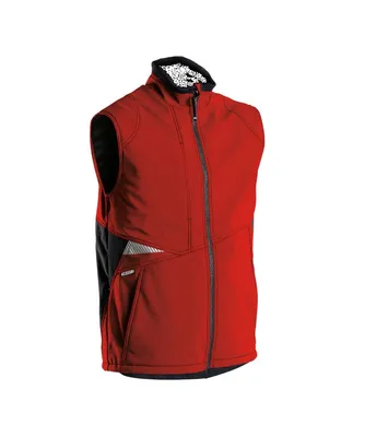 Produktbild von DASSY Softshellweste FUSION Arbeitsweste Gr. 4XL rot/schwarz