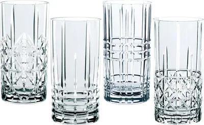 Produktbild von Nachtmann 0097784-0 Longdrinkbecher 'Highland' Kristallglas, 375 ml, H: 15,1 cm, ø 7,7 cm, transparent, 4-teilig (1 Set)