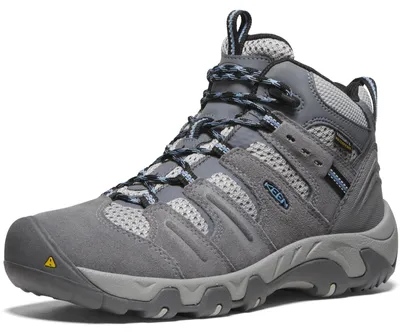 Imagen del producto de Botas de senderismo impermeables KEEN Headout Mid para mujer, color gris acero azul, talla 40 EU