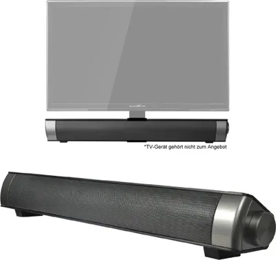Produktbild von Reflexion SB100 Soundbar Lautsprecher AUX Schwarz inkl. TV-Halterung