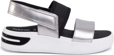 Produktbild von Geox Damen Klassische Sandalen D02CMB 000NF C0474 Farbe: Silber Größe: 36