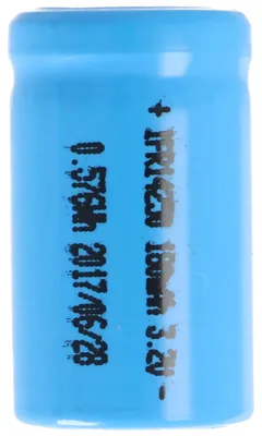 Productafbeelding van IFR14250, 180mAh, 3,2V LiFePO4 batterij, 14,2x25,2mm, onbeschermd, met platte pluspool