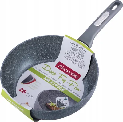 Produktbild von Tiefe Granitpfanne 26 Cm Induktion Kamille