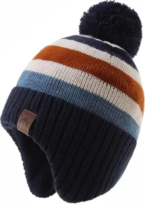 Imagen del producto de Gorro de invierno para niños - Gorro tejido con orejeras gruesas - Gorro para niños