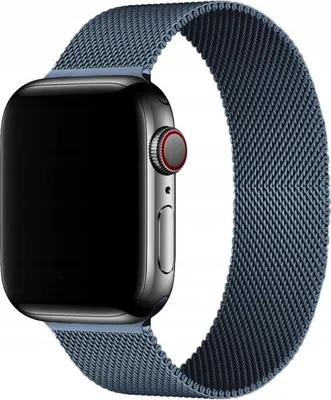 Image de Bracelet pour Apple Watch 3/4/5/6/7/8/9/SE 42/44 mm, acier inoxydable, graphite